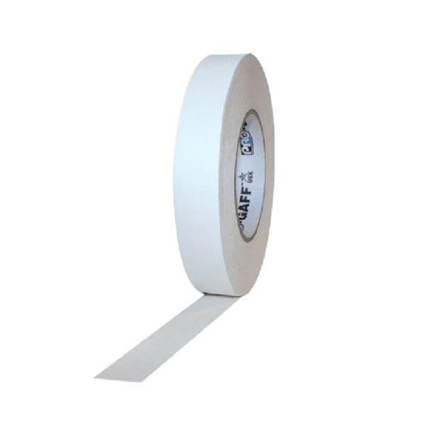 CINTA GAFFER BLANCO 1" X 55 MTS